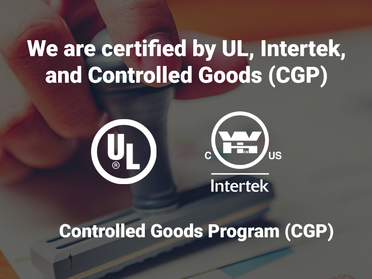 Our certifications 1